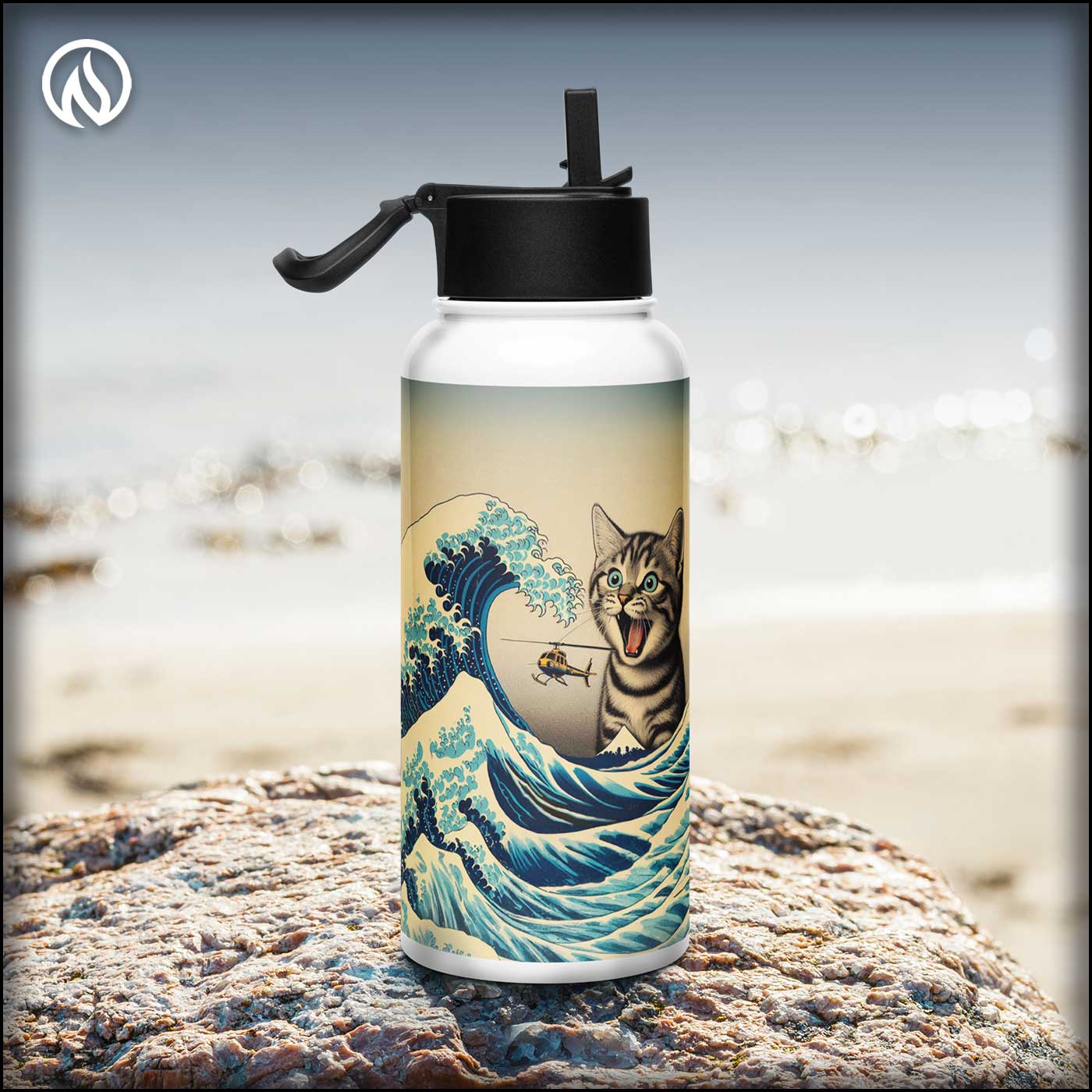 Catzilla 32oz Stainless Steel Flask