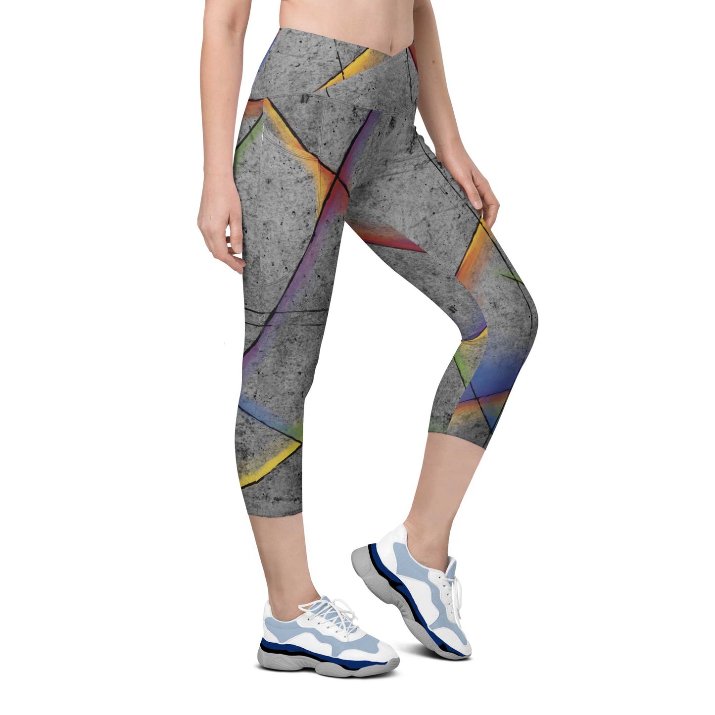 Concrete Capris w/Pockets