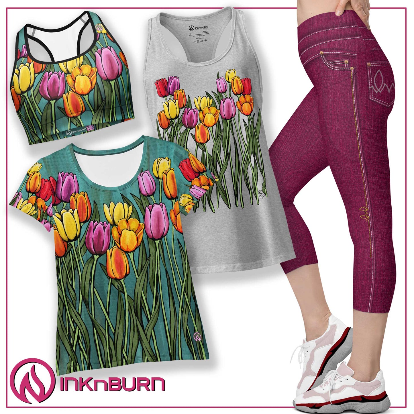 Tulip Cotton Blend Racerback Tank